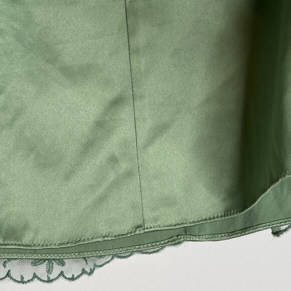 Green Eyelet Elie Tahari size 4 Skirt - Picture 7 of 16